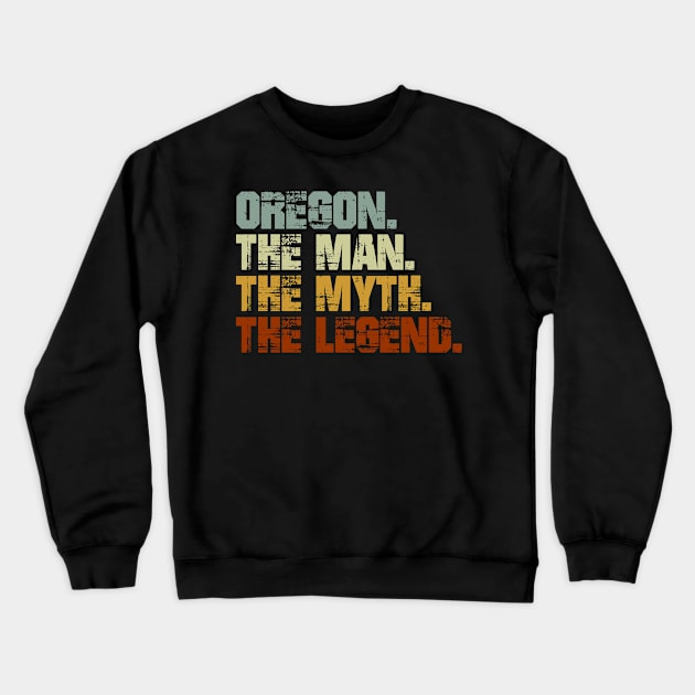 Oregon Crewneck Sweatshirt by designbym